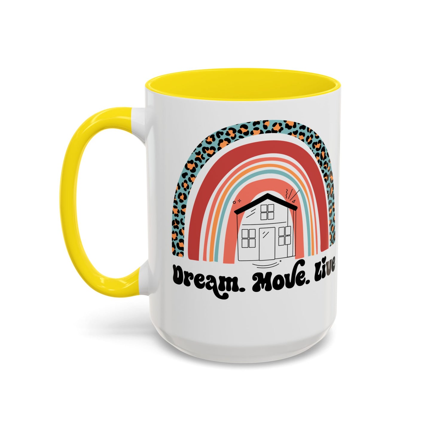 Dream Move Live Realtor Accent Coffee Mug (11, 15oz)