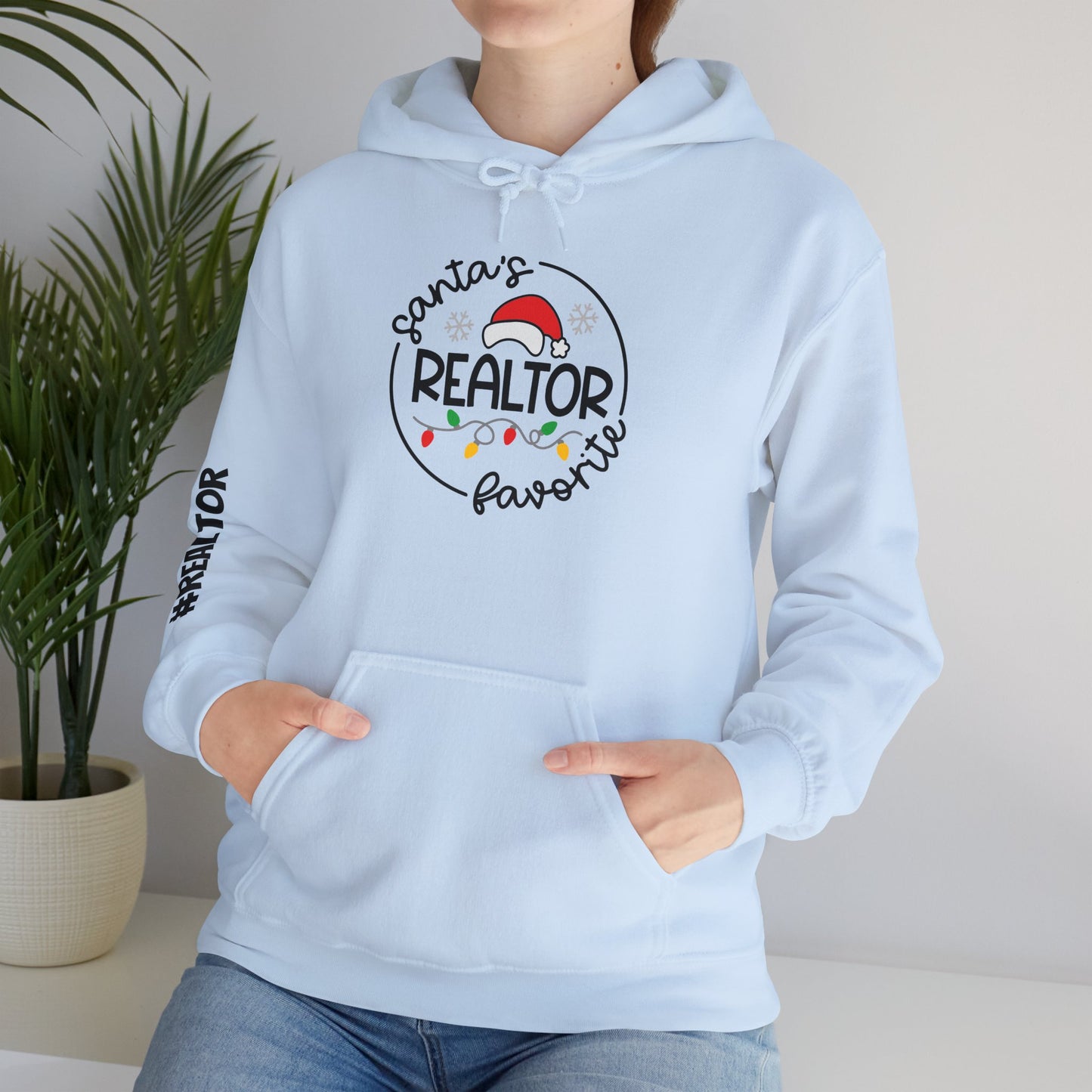 🎅 Santa’s Favorite Realtor Hoodie – Sleigh Listings in Style