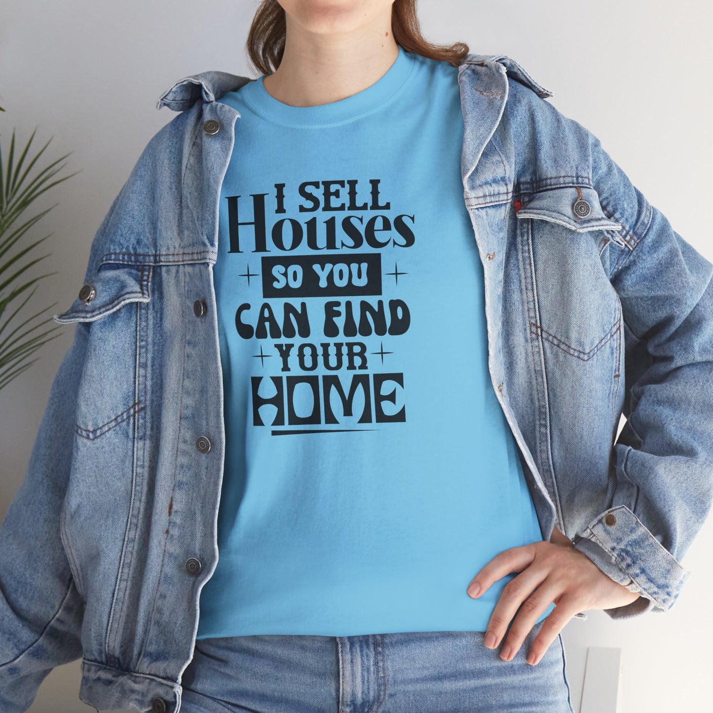 I Sell Houses Unisex Heavy Cotton Tee - Perfect Gift for Real Estate Agents!