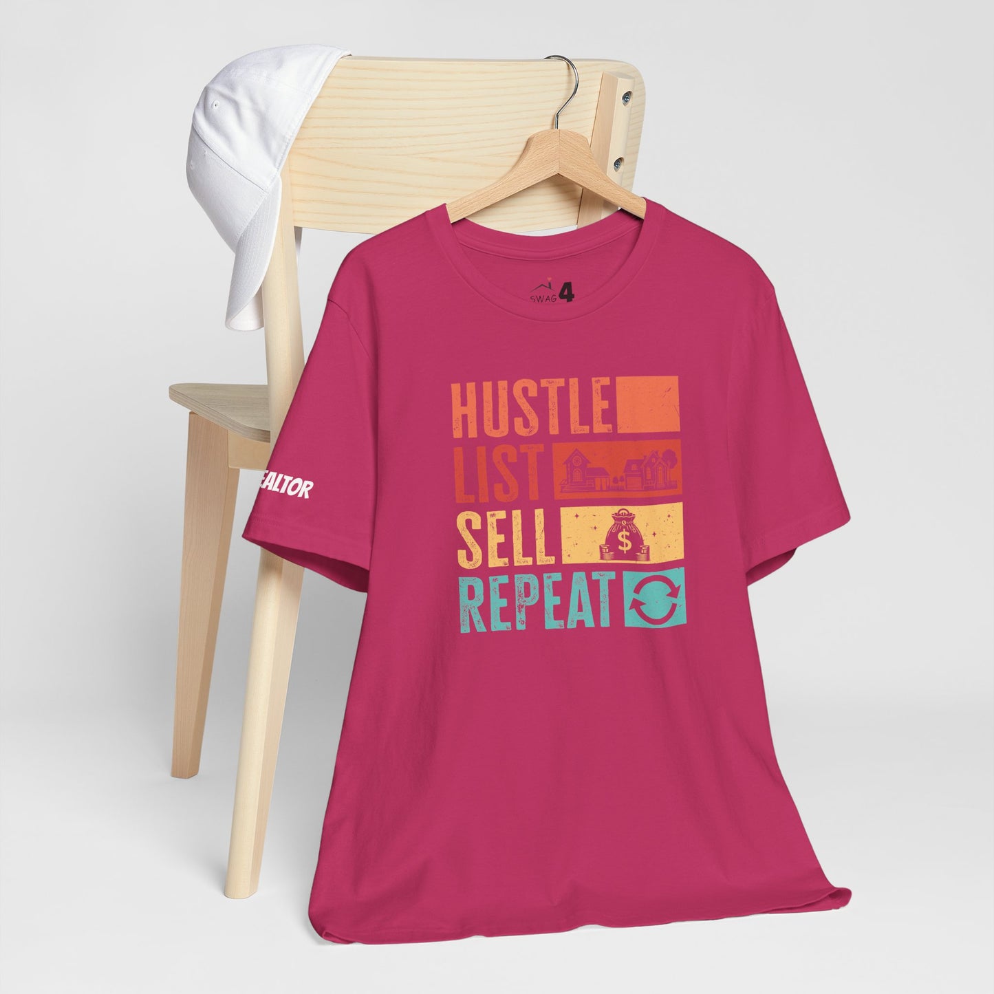 π‘ Hustle. List. Sell. Repeat. β The Official Realtor Mantra Tee! π‘
