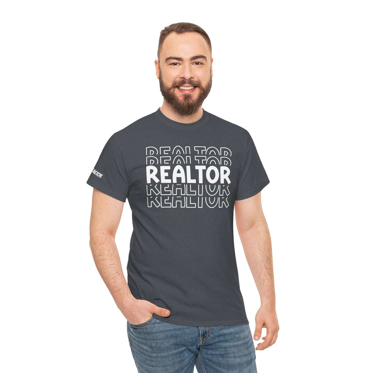 REALTOR Stacked Tee β Loud. Proud. On Repeat. ππ‘