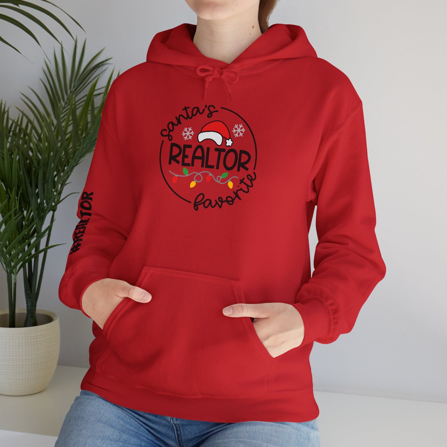 🎅 Santa’s Favorite Realtor Hoodie – Sleigh Listings in Style