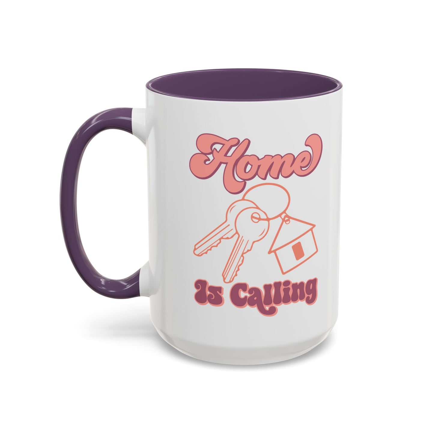 Home Is Calling Realtor Accent Coffee Mug (11, 15oz)