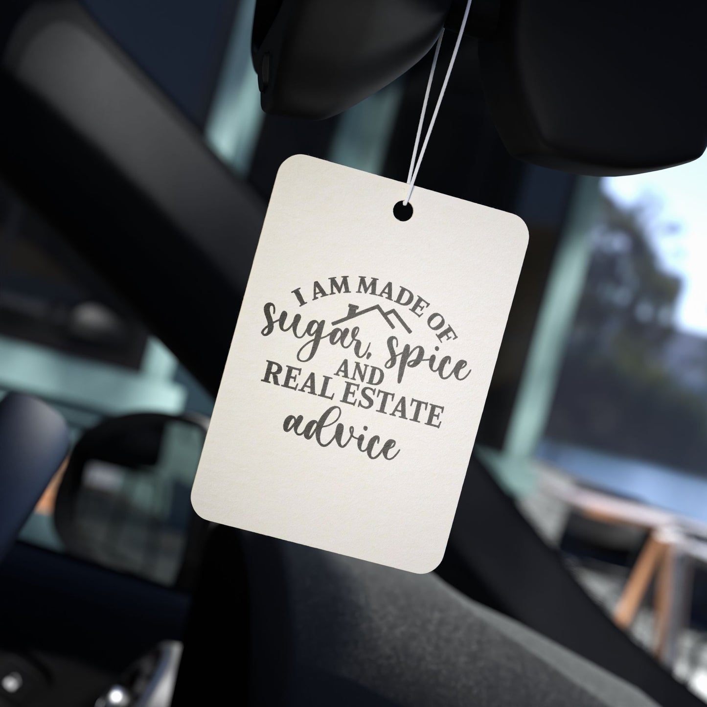 🍭 “Sugar, Spice & Real Estate Advice” Air Freshener – Sweet Scents for Smart Agents 🏠