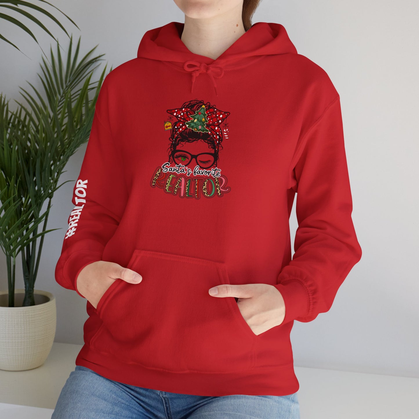 🎀 Santa’s Favorite Realtor Hoodie – Sleighin’ Homes in Style!