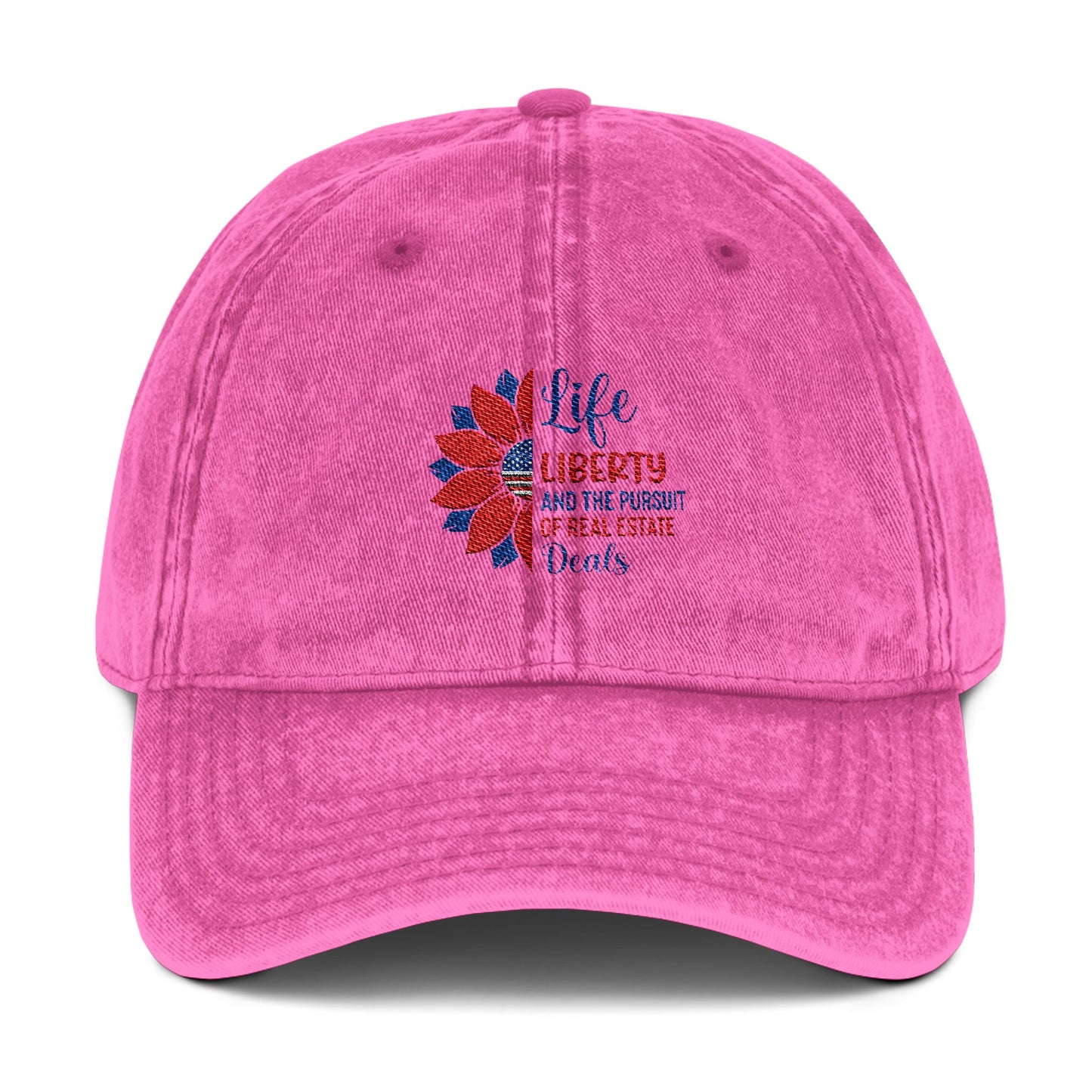 Life Liberty Real Estate Hat – Patriotic Realtor Sunflower Cap