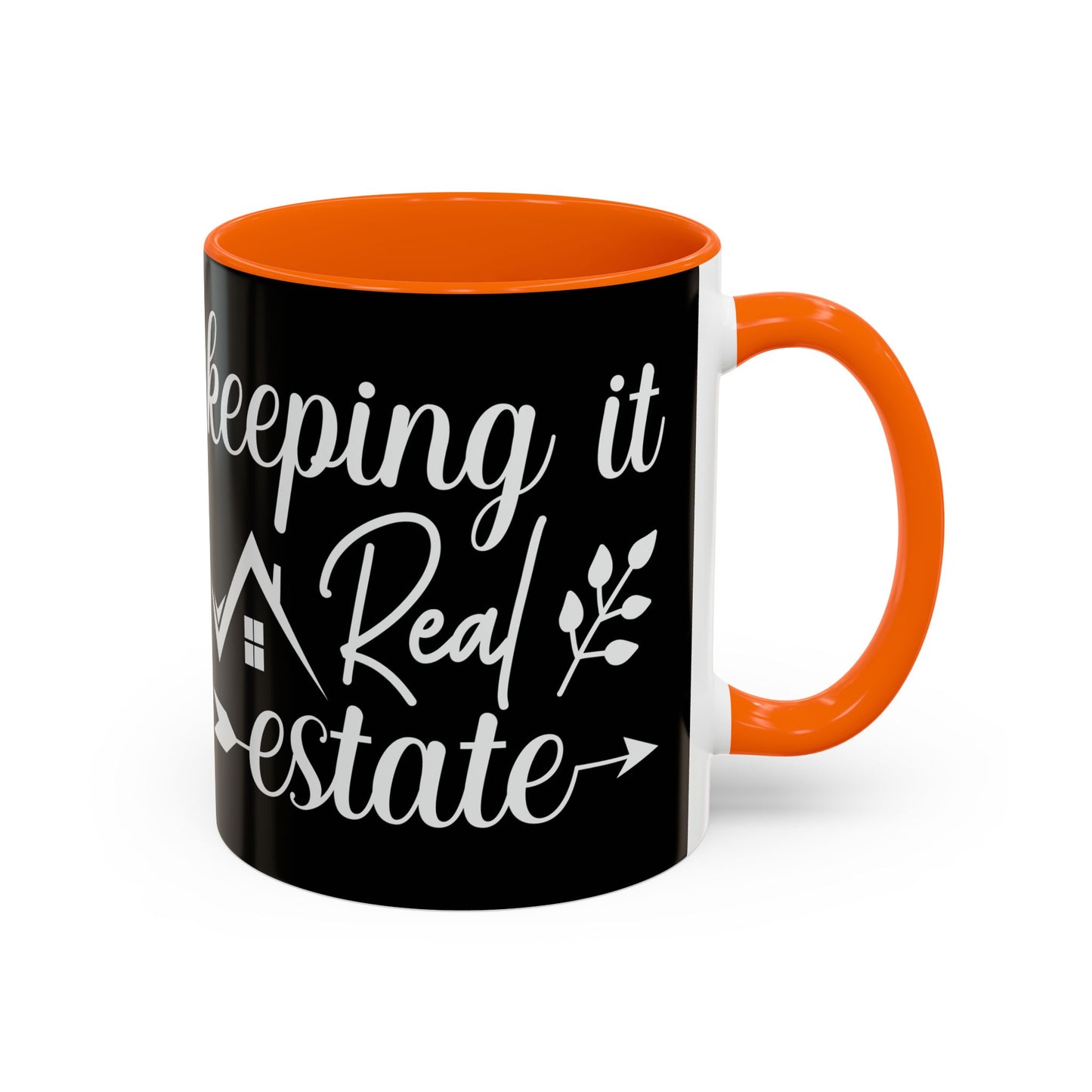 Keeping It Real Estate Realtor Accent Coffee Mug (11, 15oz)