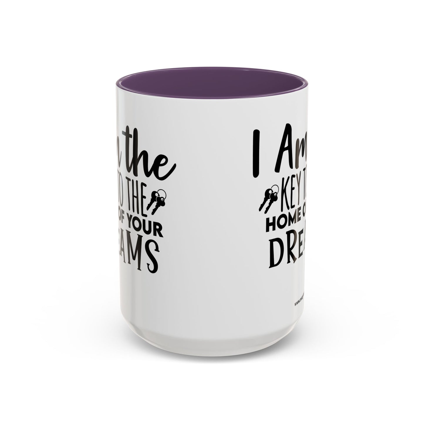I Am The Key Realtor Accent Coffee Mug (11, 15oz)