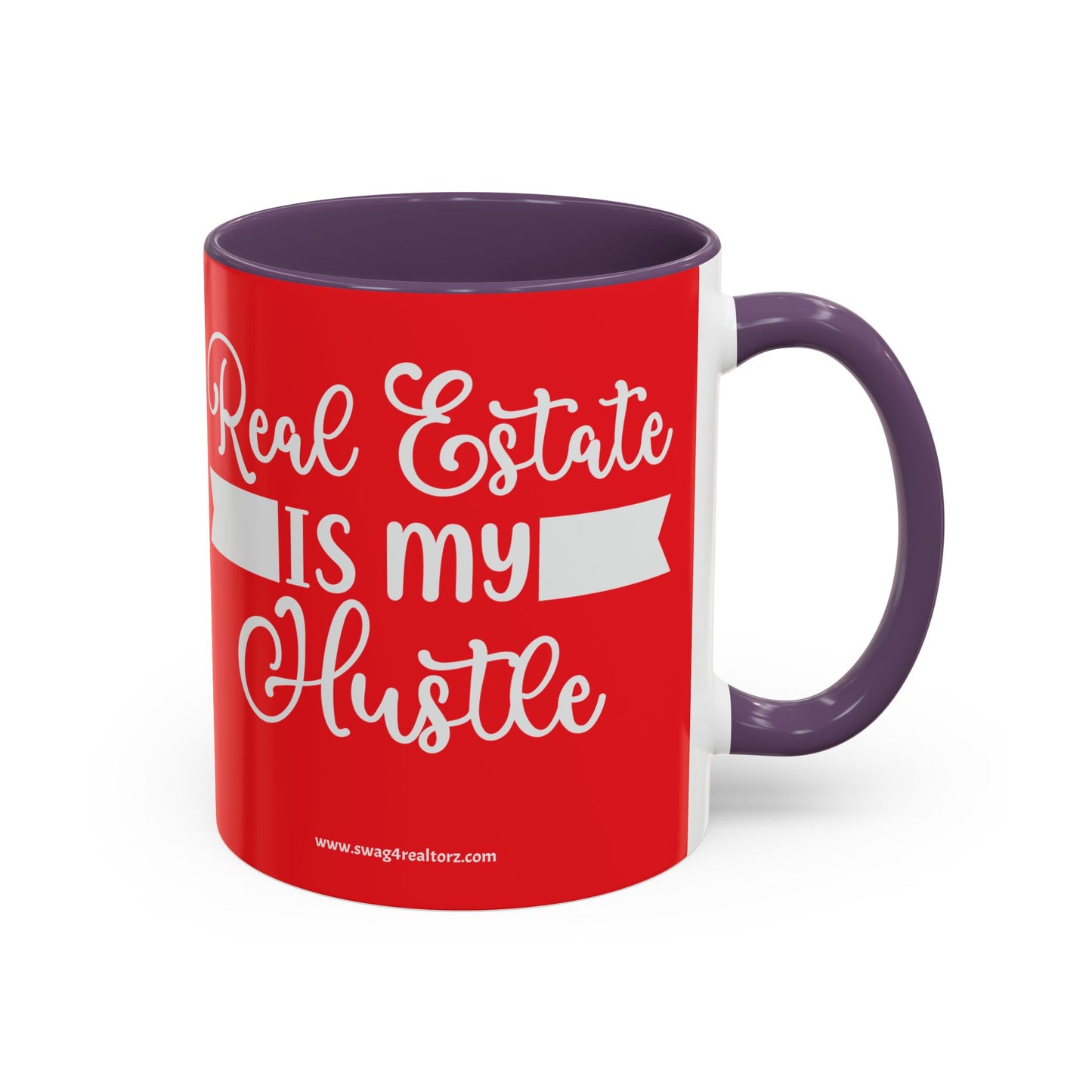 Real Estate Is My Side Hustle Realtor Accent Coffee Mug (11, 15oz)