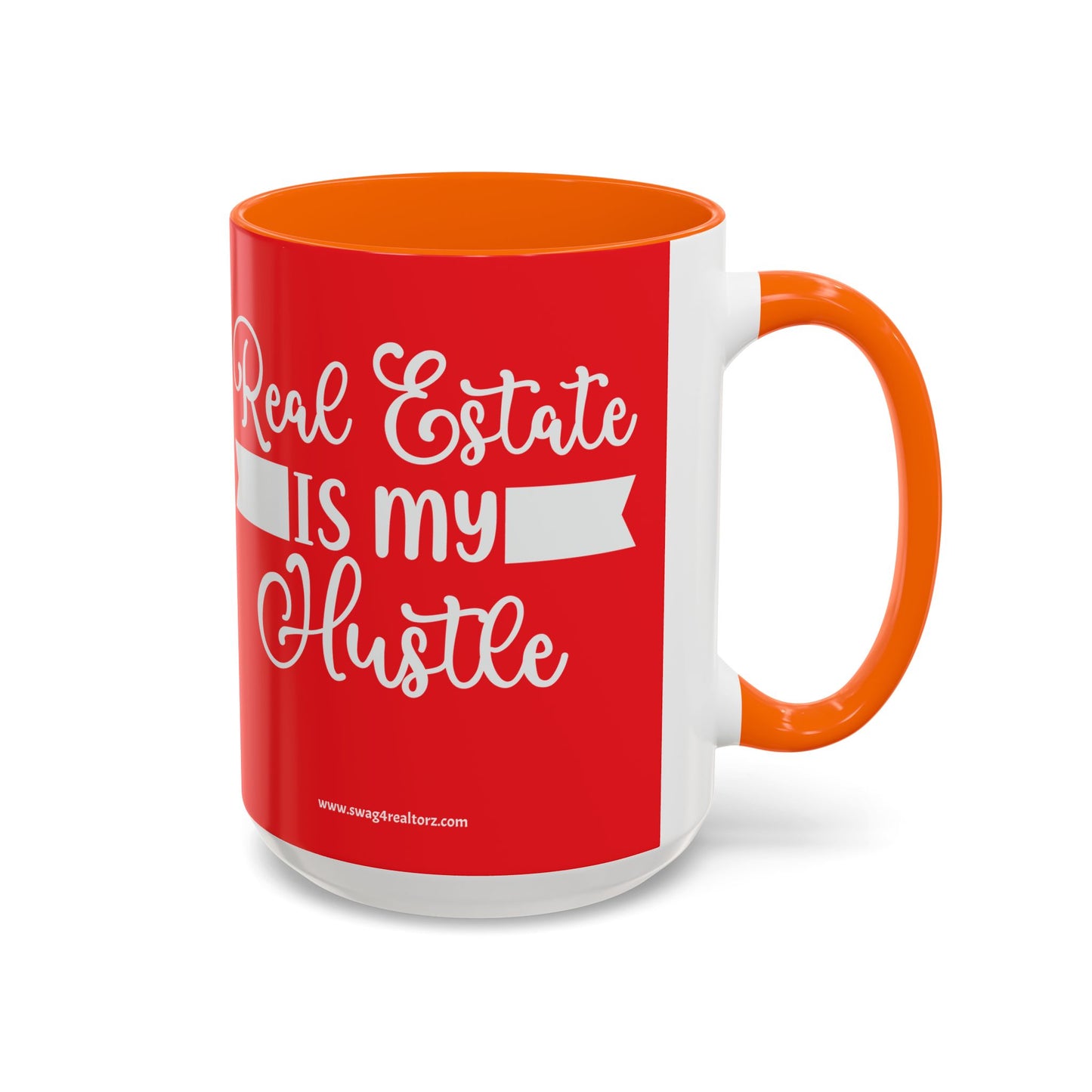 Real Estate Is My Side Hustle Realtor Accent Coffee Mug (11, 15oz)