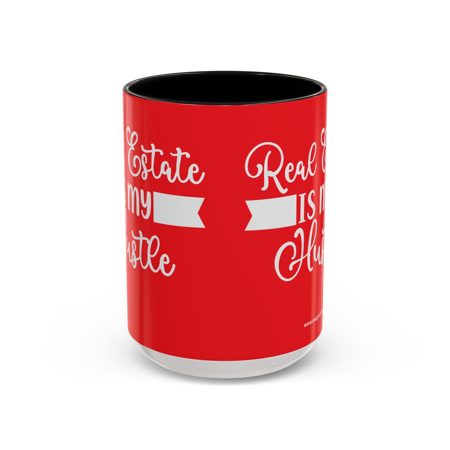 Real Estate Is My Side Hustle Realtor Accent Coffee Mug (11, 15oz)