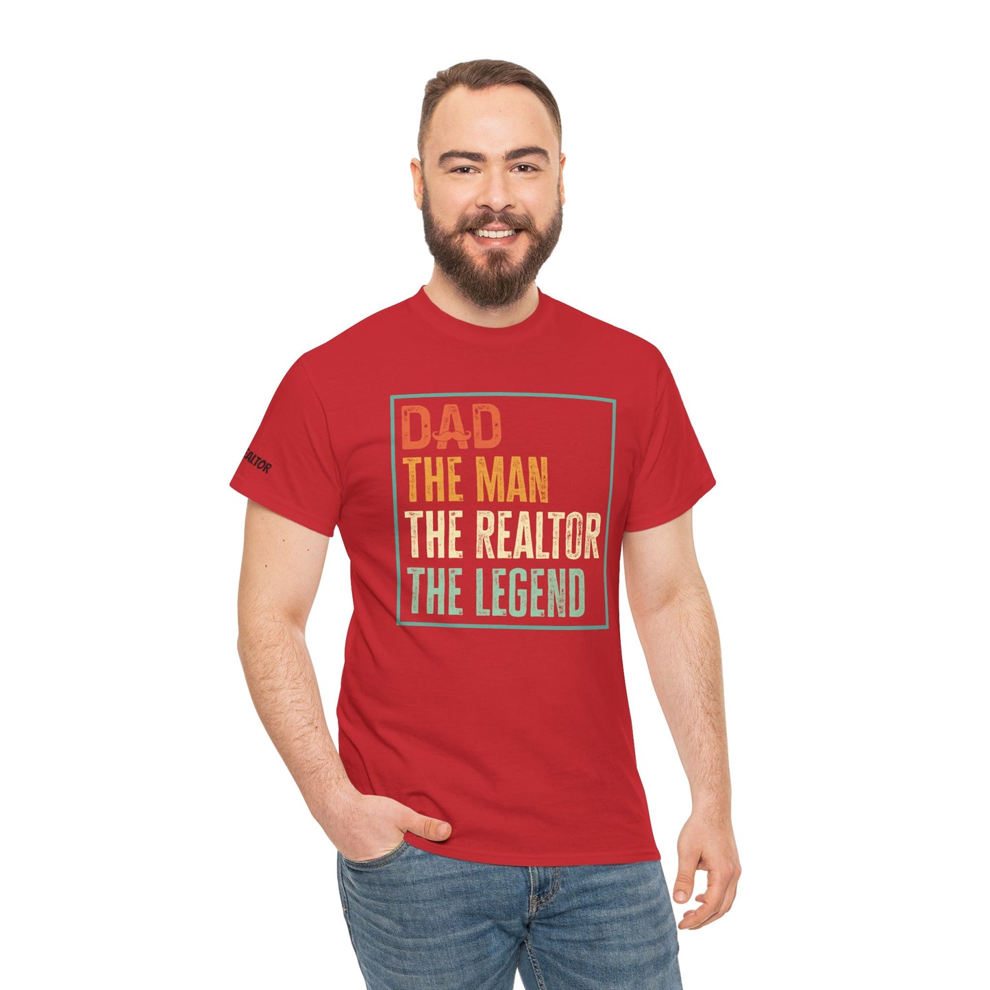 🧔 Dad. The Man. The Realtor. The Legend. Tee – Father’s Day Real Estate Drip in Full Effect! 💼🔥