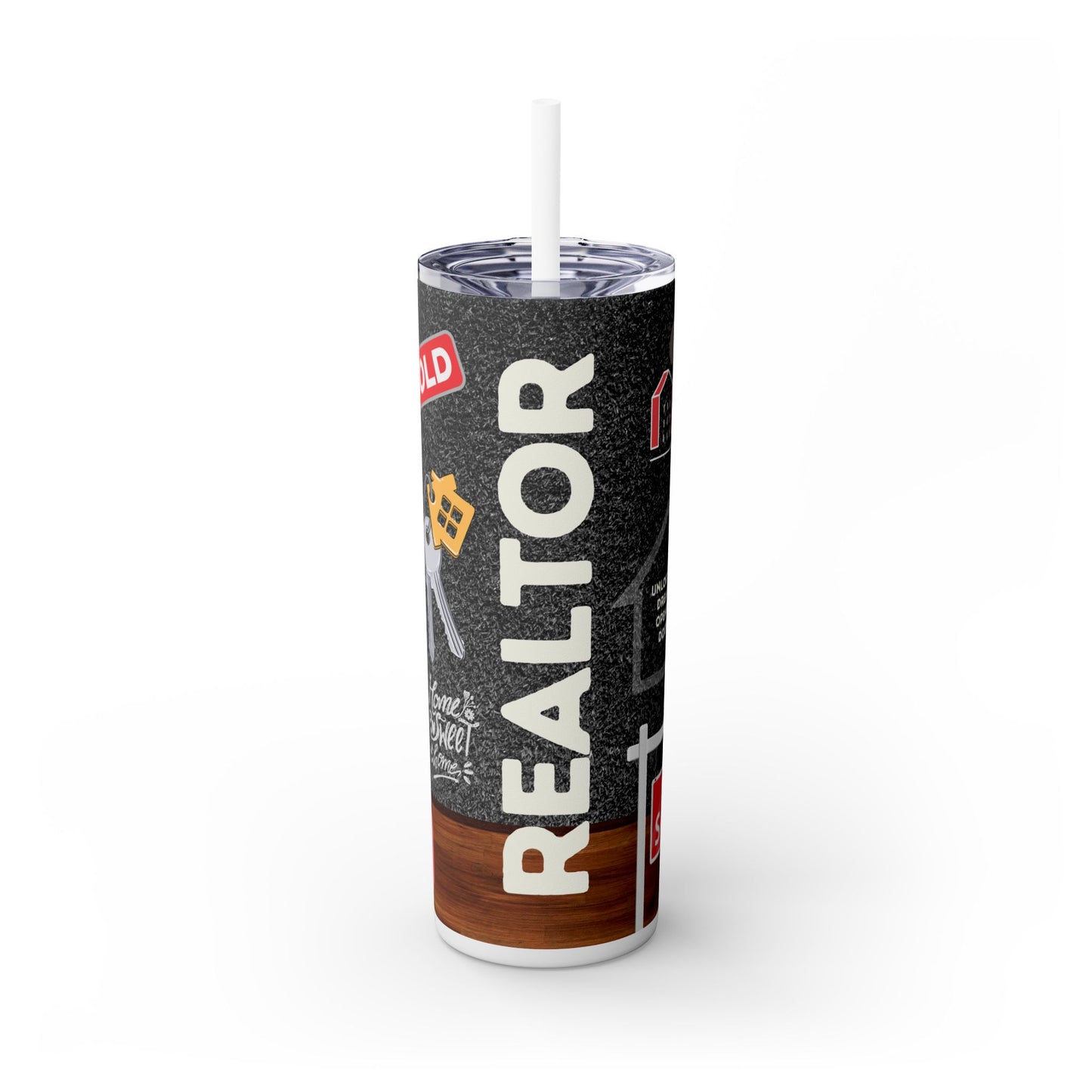 Realtor Tumbler 20oz – Unlocking Dreams, Opening Doors Wrap Design