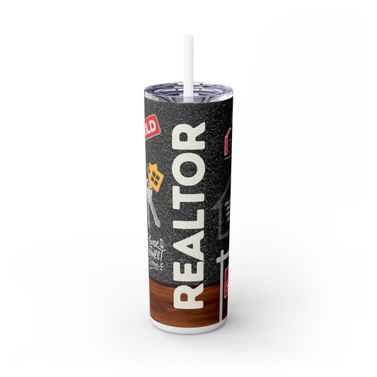 Realtor Tumbler 20oz – Unlocking Dreams, Opening Doors Wrap Design
