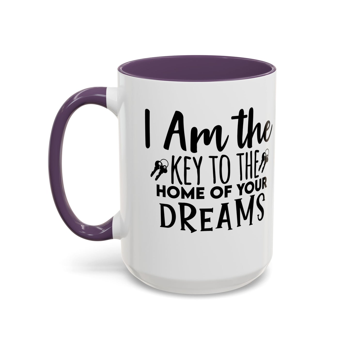 I Am The Key Realtor Accent Coffee Mug (11, 15oz)