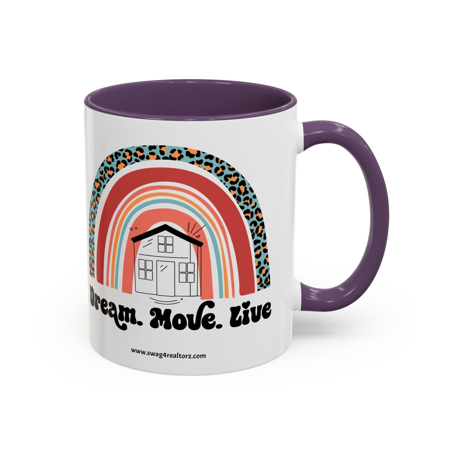 Dream Move Live Realtor Accent Coffee Mug (11, 15oz)