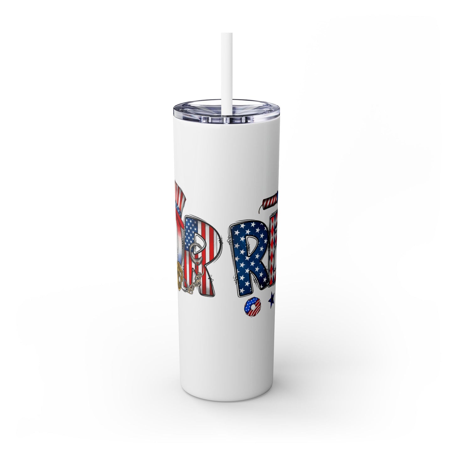Realtor Tumbler 20oz – Patriotic Realtor Design with Fireworks and Keys