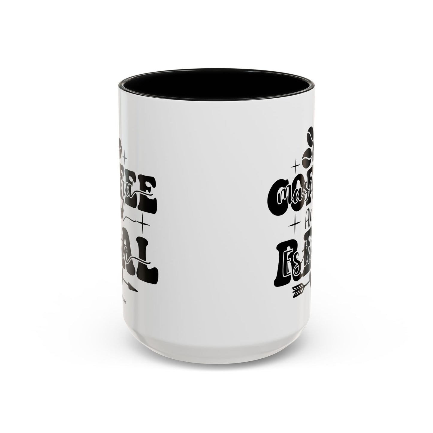 Coffee Mascara And Real Estate Realtor Accent Coffee Mug (11, 15oz)