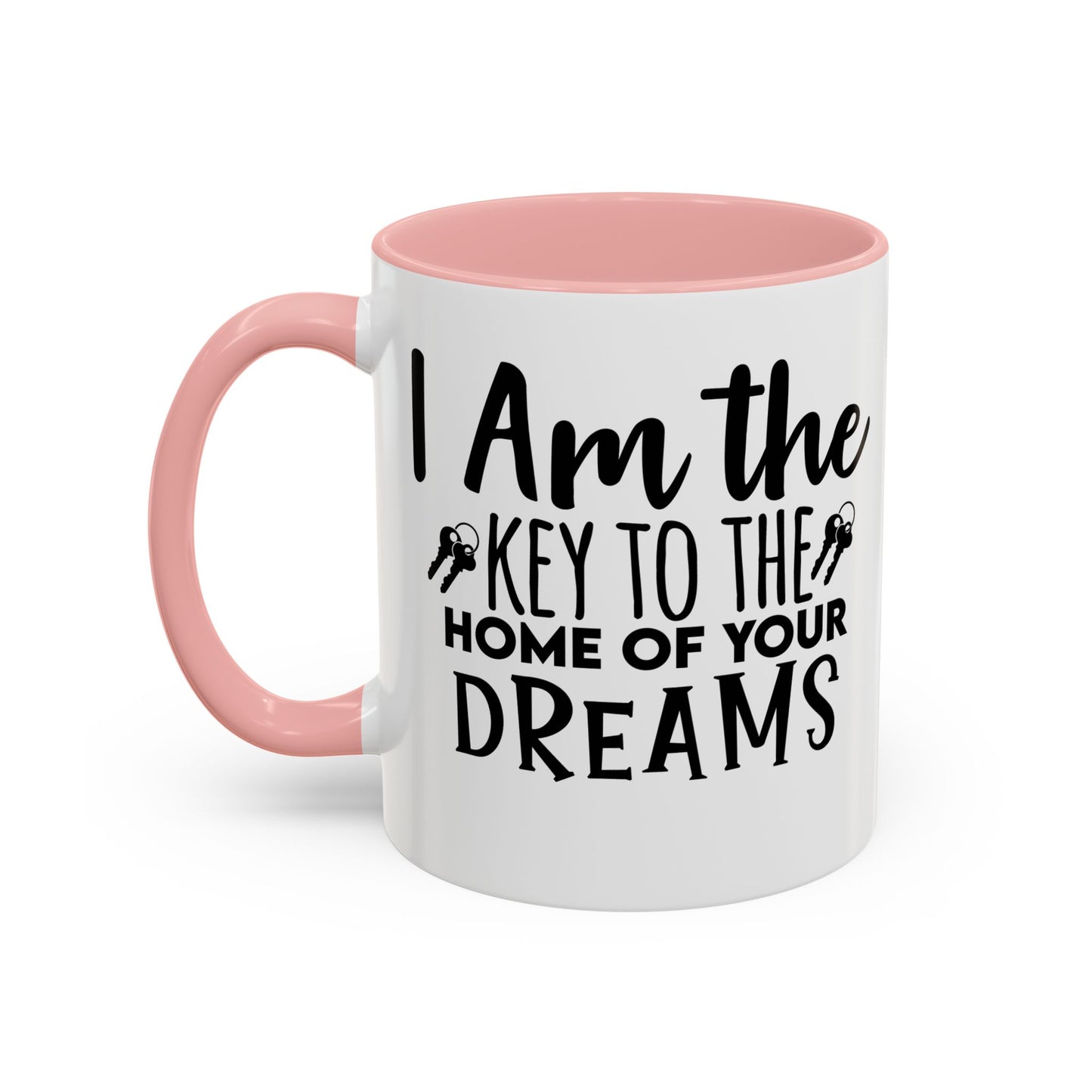 I Am The Key Realtor Accent Coffee Mug (11, 15oz)