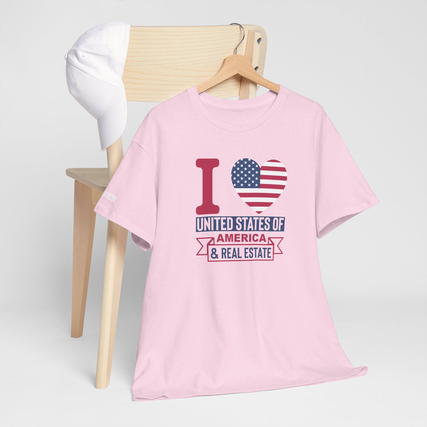 I β€οΈ America & Real Estate Tee β Where Freedom Meets the Front Door π