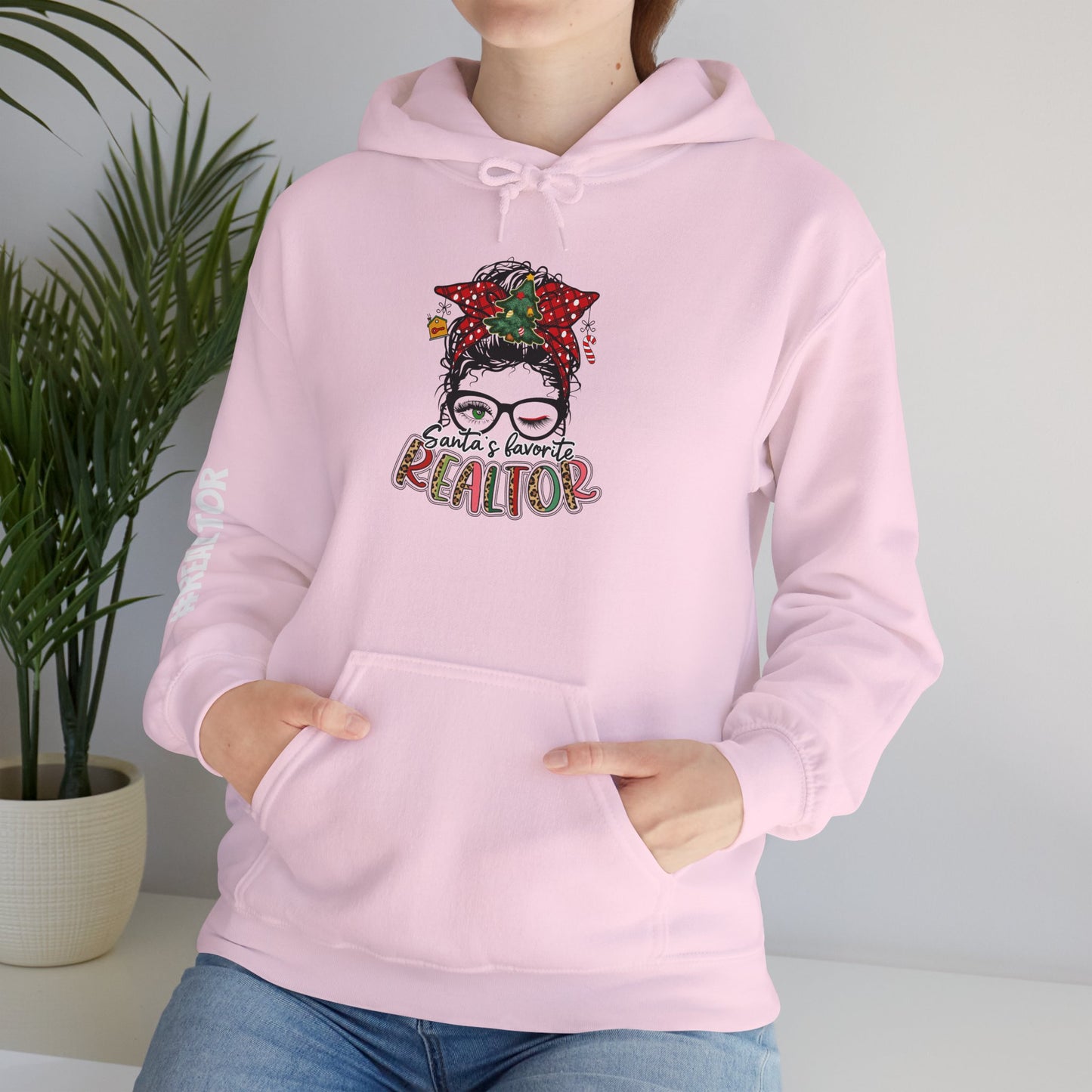 🎀 Santa’s Favorite Realtor Hoodie – Sleighin’ Homes in Style!