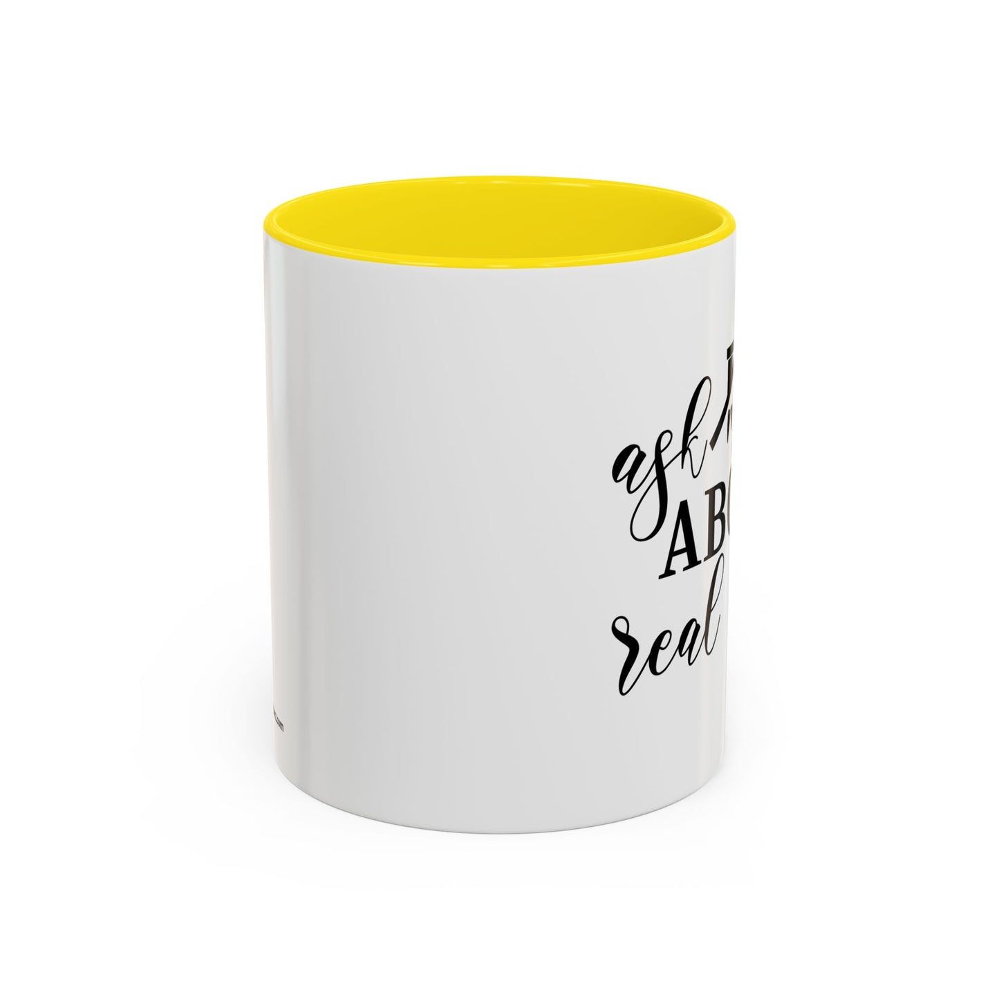 Ask Me About Real Estate Realtor Accent Coffee Mug (11, 15oz)