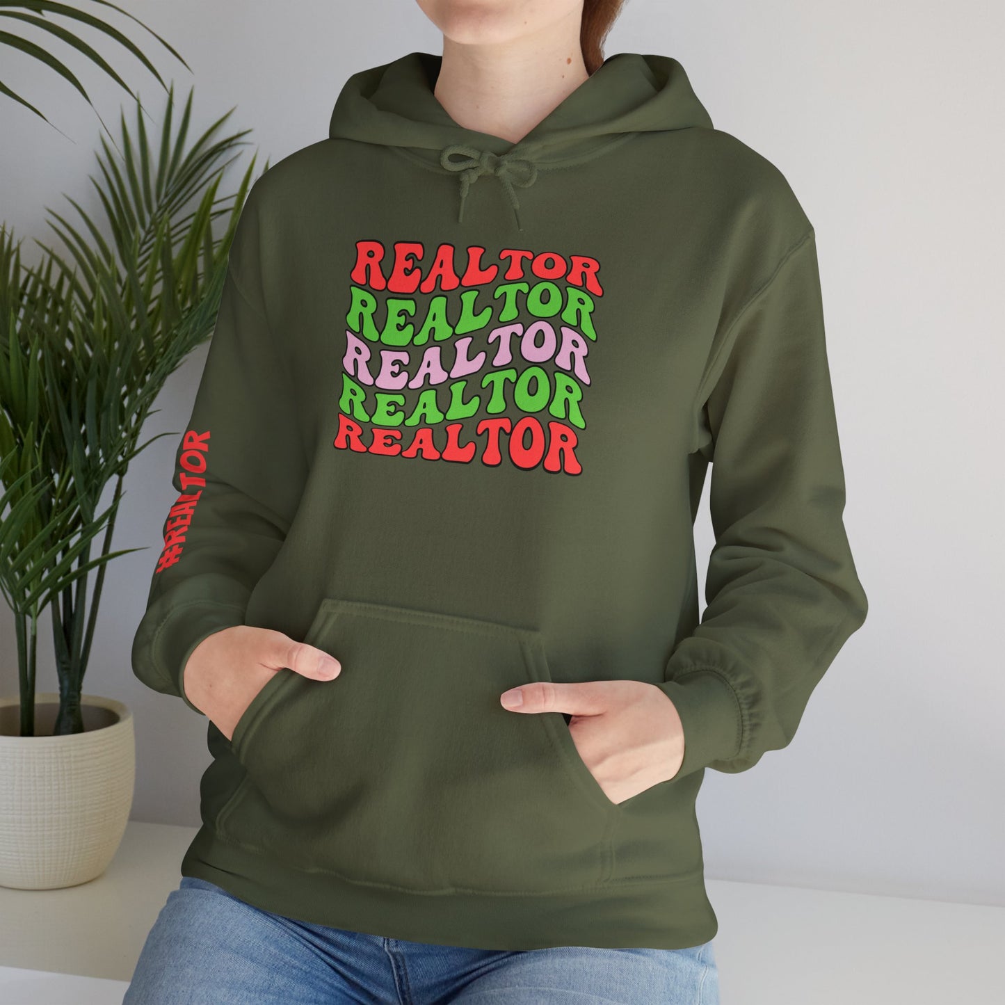 π
Bold REALTOR Repeat Hoodie β Sell It Loud, Wear It Proud