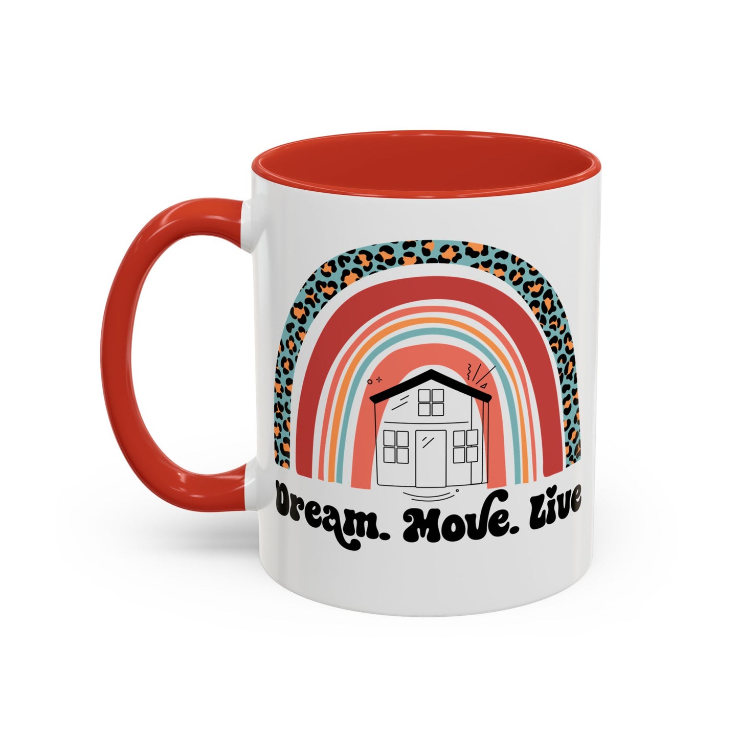 Dream Move Live Realtor Accent Coffee Mug (11, 15oz)