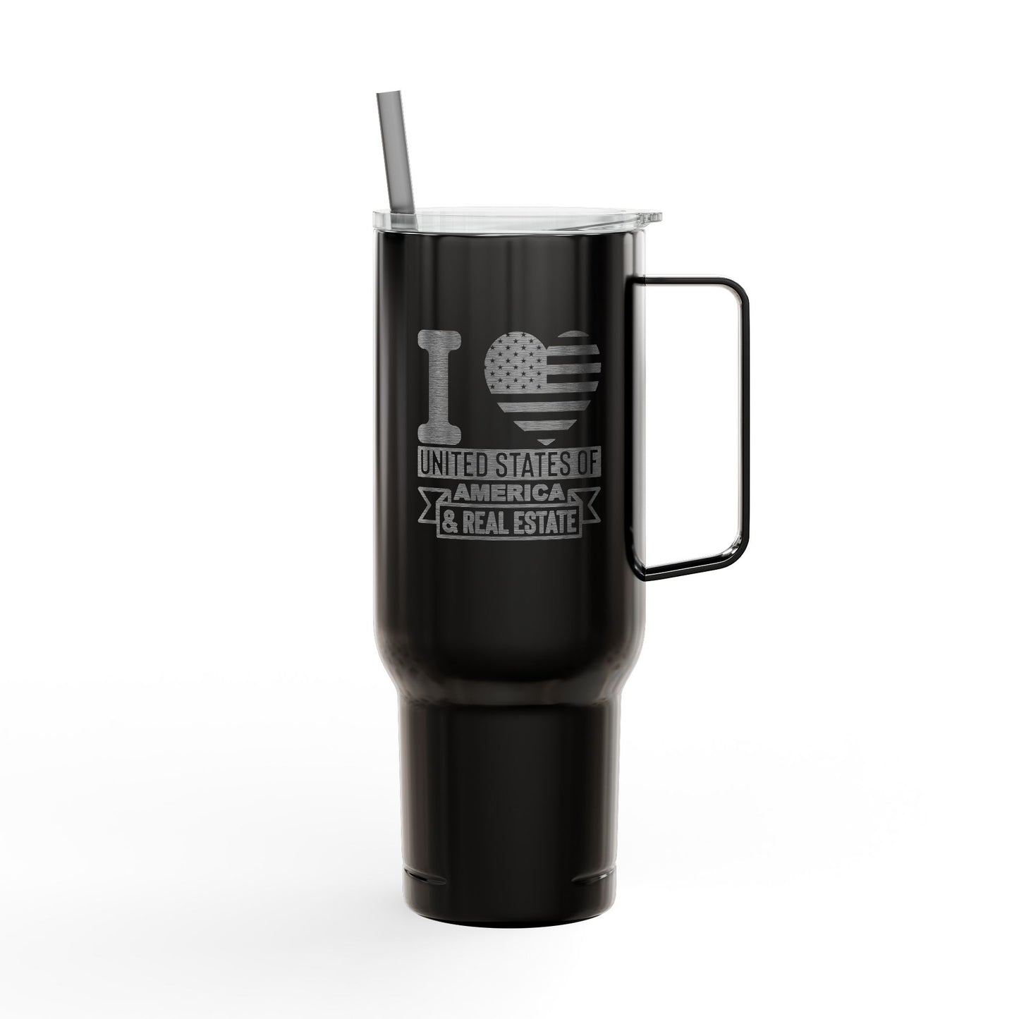 I ❤️ United States of America & Real Estate – 40oz Tumbler for Realtors