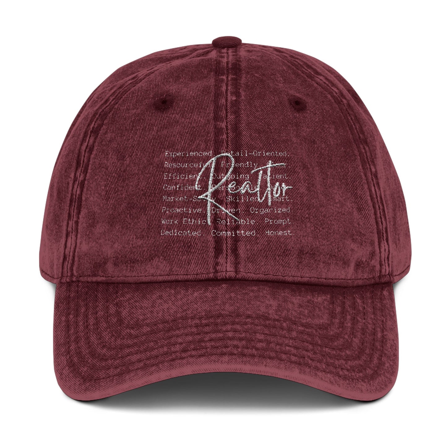 Realtor Hat – Definition of a Realtor Embroidered Vintage Cap
