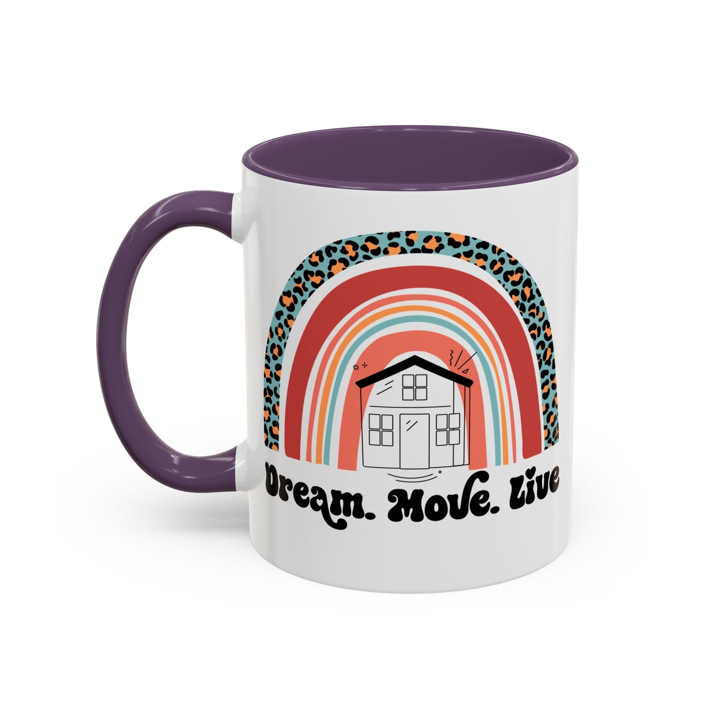 Dream Move Live Realtor Accent Coffee Mug (11, 15oz)