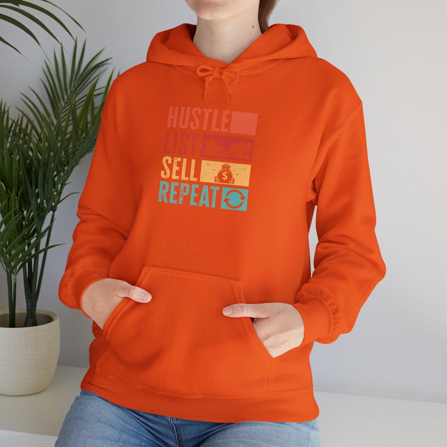 π‘ Hustle, List, Sell, Repeat Hoodie β Because Real Estate Never Sleeps! π‘