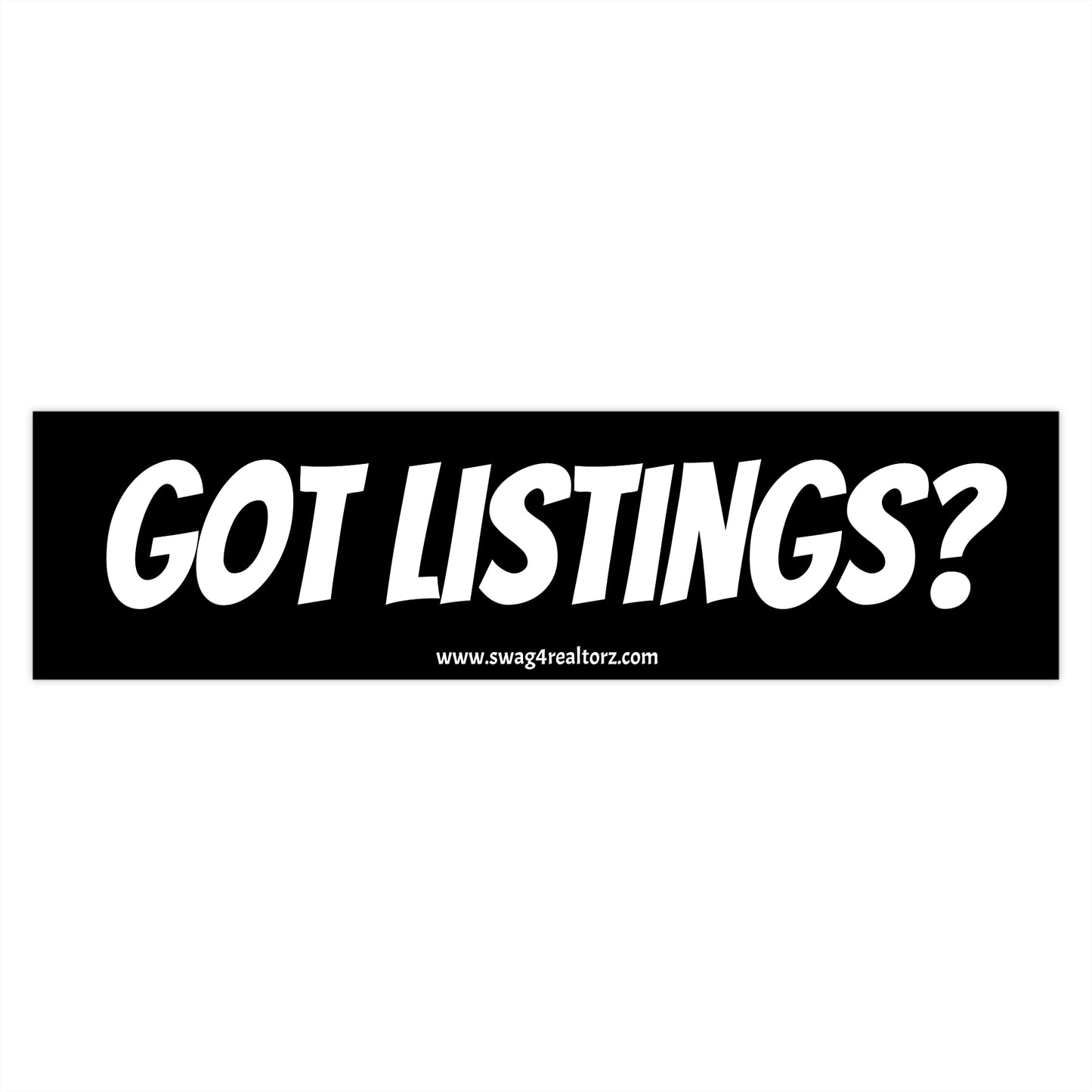 π Got Listings? Realtor Bumper Sticker β Because Your Trunk Needs a Lead Gen Strategy ππΌ