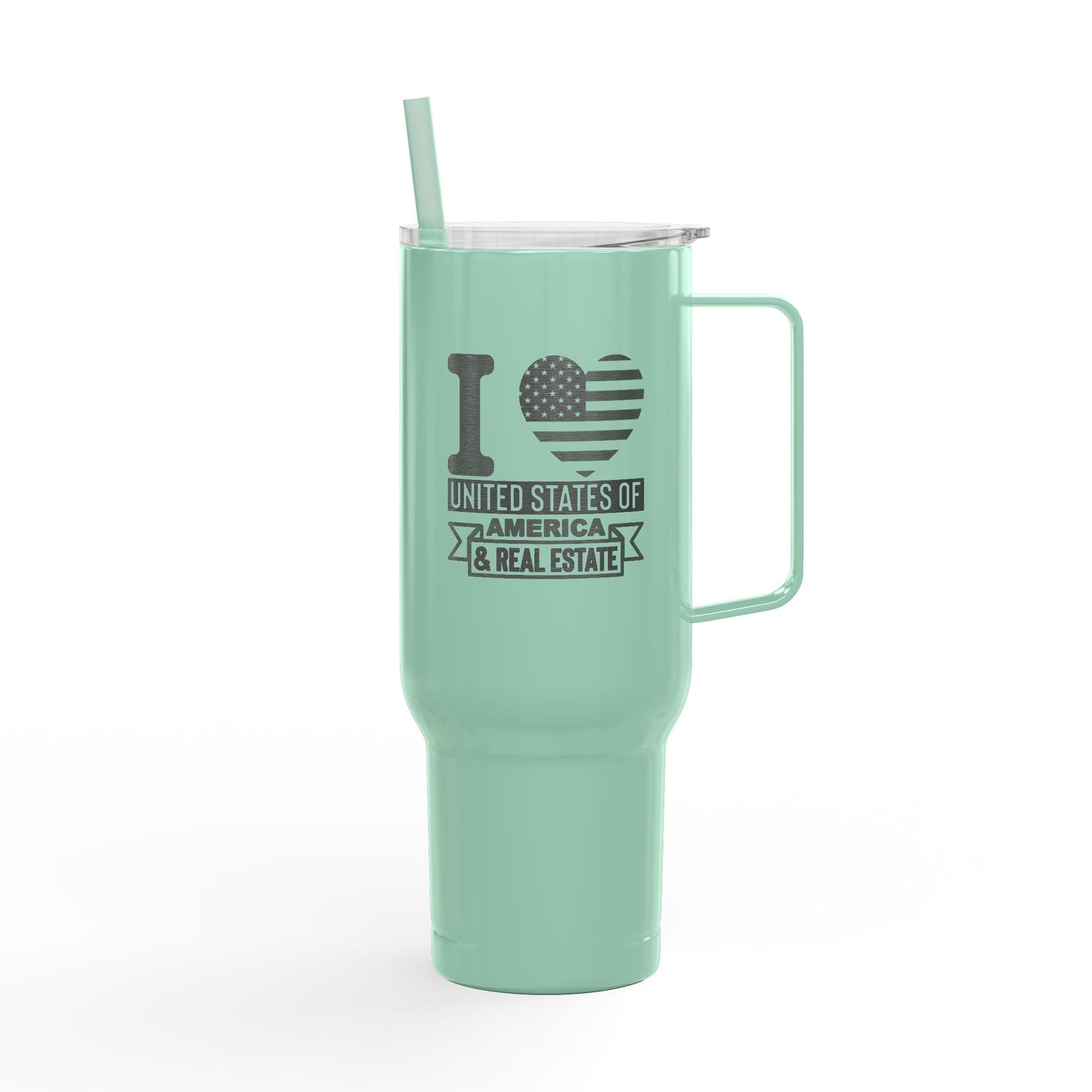 I ❤️ United States of America & Real Estate – 40oz Tumbler for Realtors
