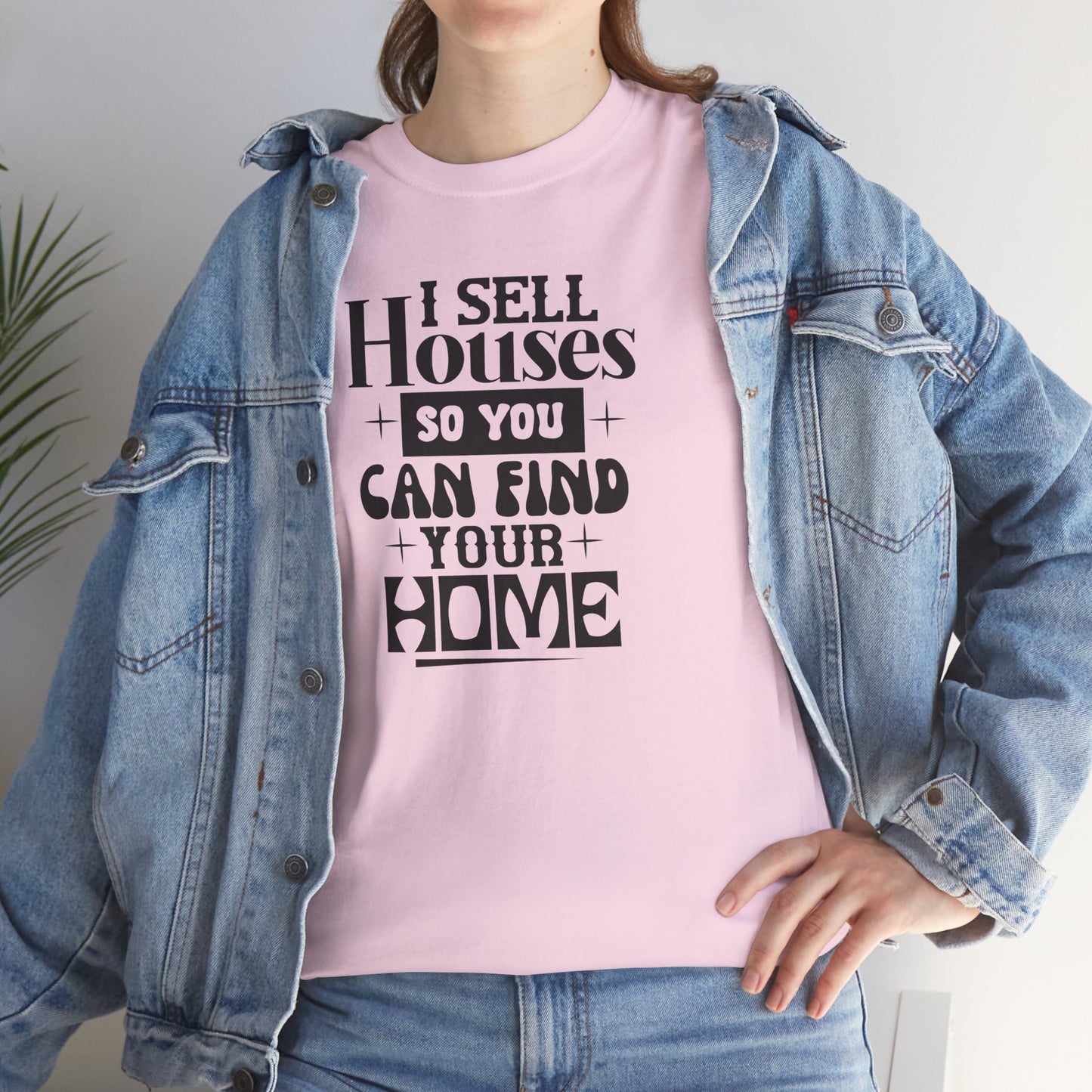 I Sell Houses Unisex Heavy Cotton Tee - Perfect Gift for Real Estate Agents!