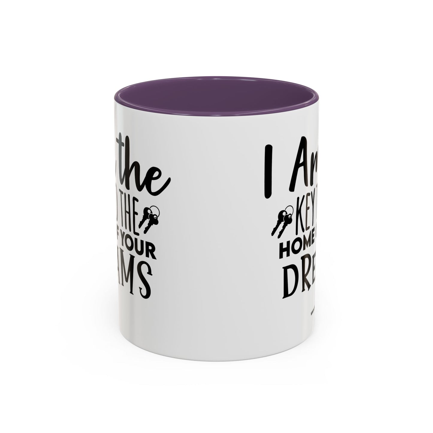 I Am The Key Realtor Accent Coffee Mug (11, 15oz)