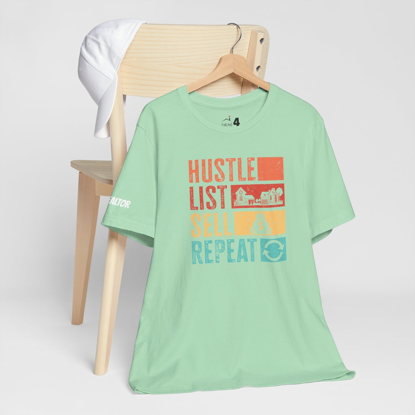 π‘ Hustle. List. Sell. Repeat. β The Official Realtor Mantra Tee! π‘