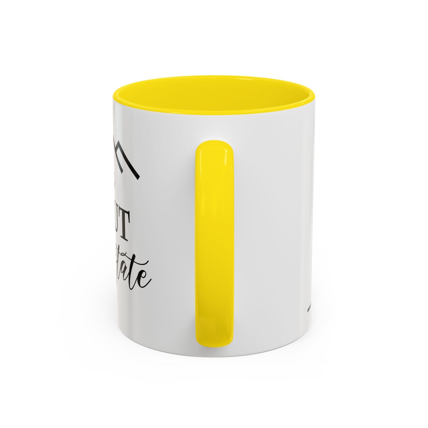 Ask Me About Real Estate Realtor Accent Coffee Mug (11, 15oz)