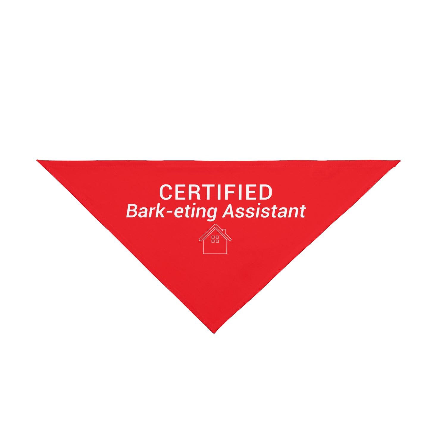 Certified Bark-eting Assistant – Funny Realtor Dog Bandana