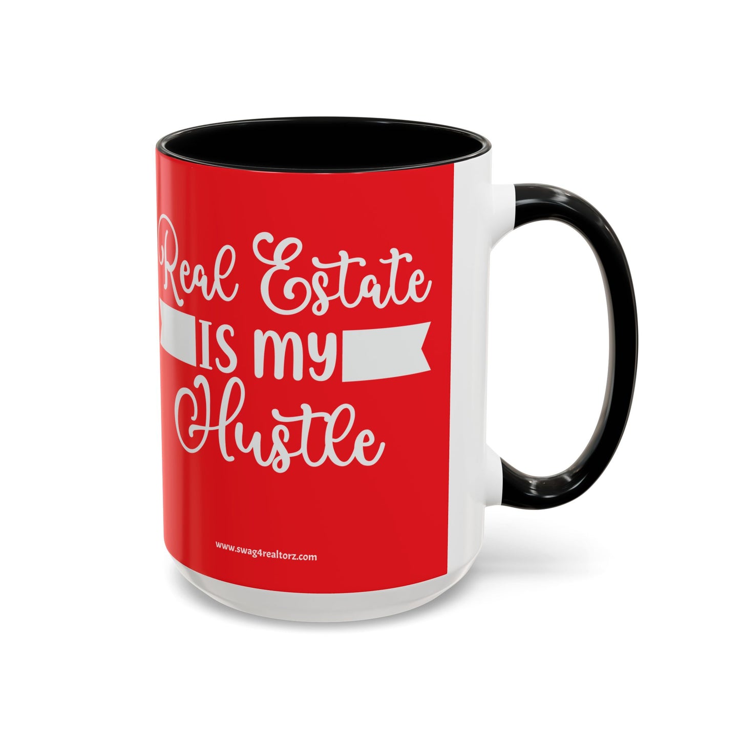 Real Estate Is My Side Hustle Realtor Accent Coffee Mug (11, 15oz)