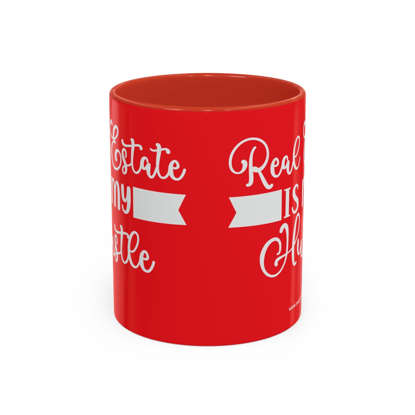 Real Estate Is My Side Hustle Realtor Accent Coffee Mug (11, 15oz)