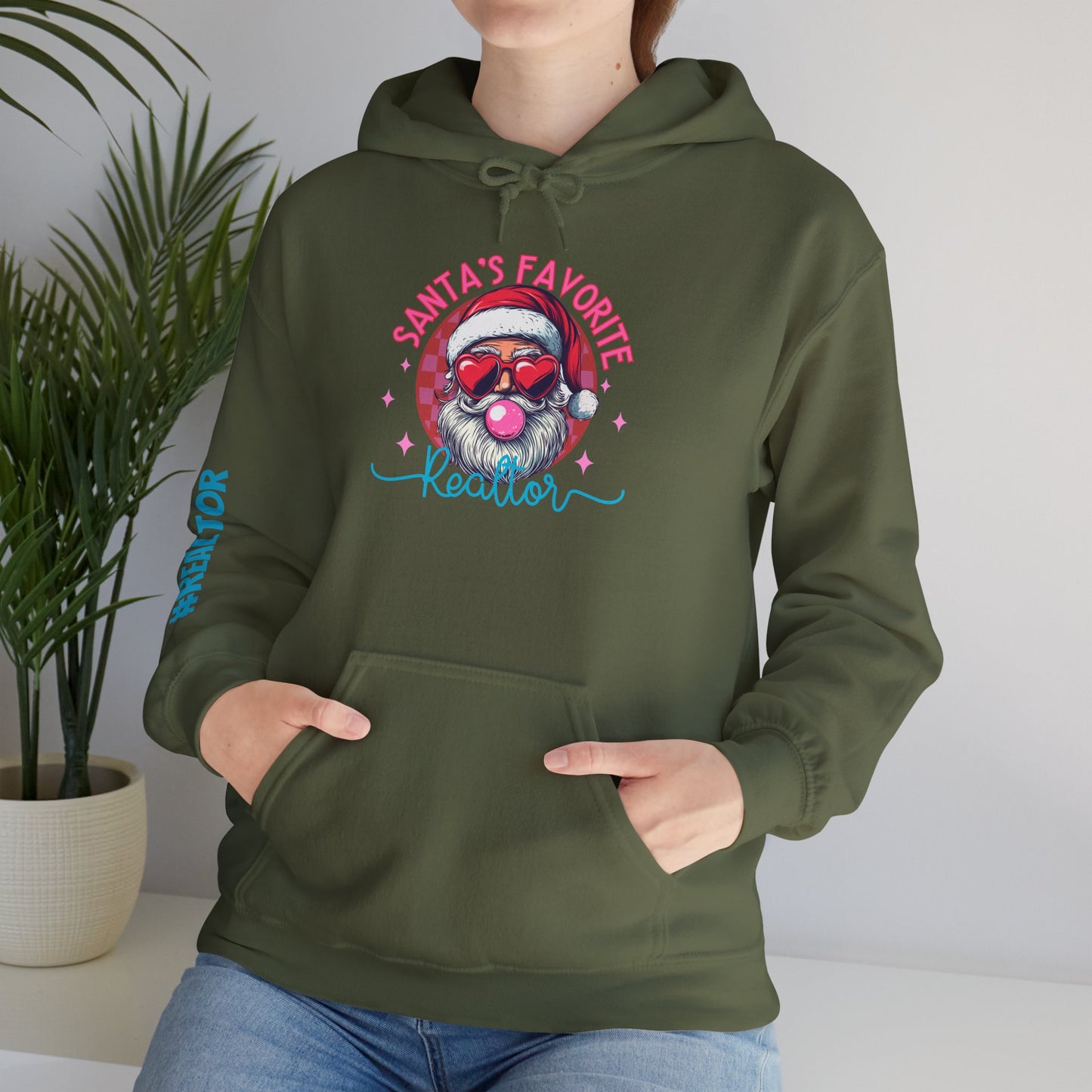 🎅 Santa’s Favorite Realtor Hoodie – Sleighin’ in Style Since Day One