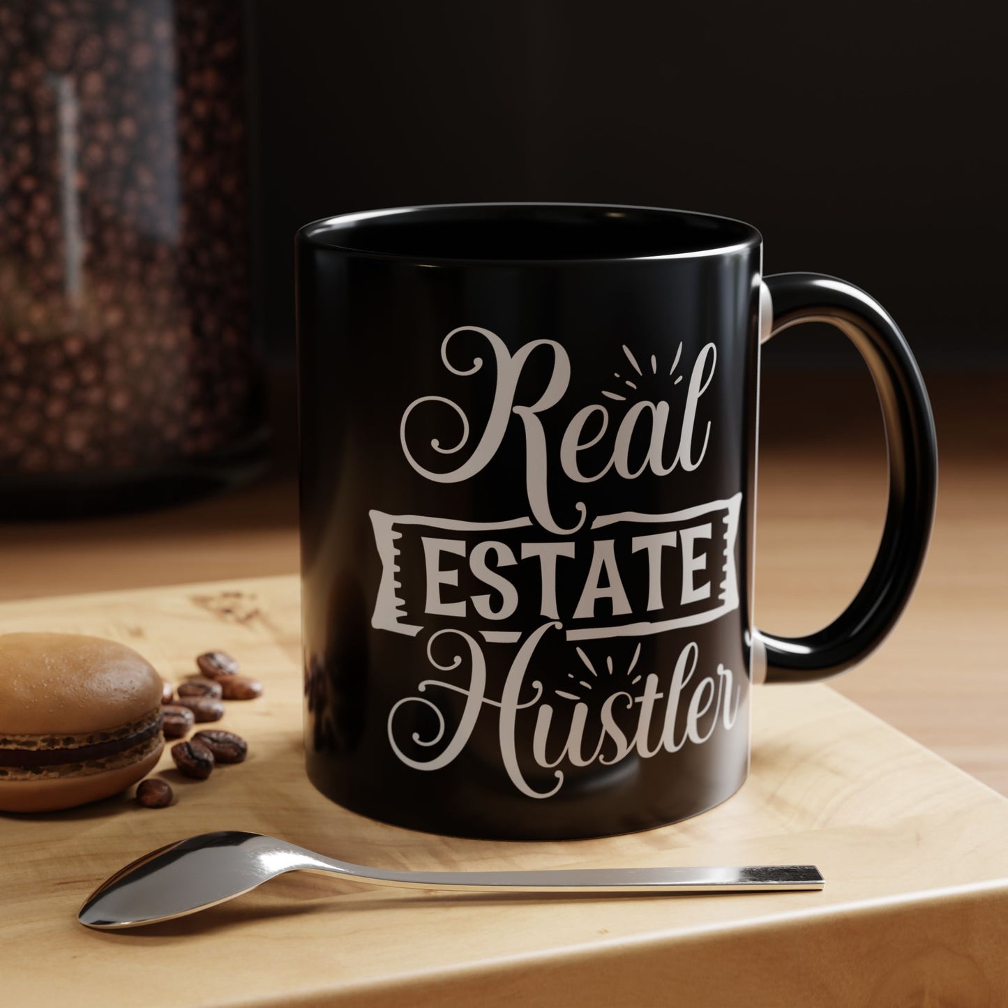 Real Estate Hustler realtor Accent Coffee Mug (11, 15oz)