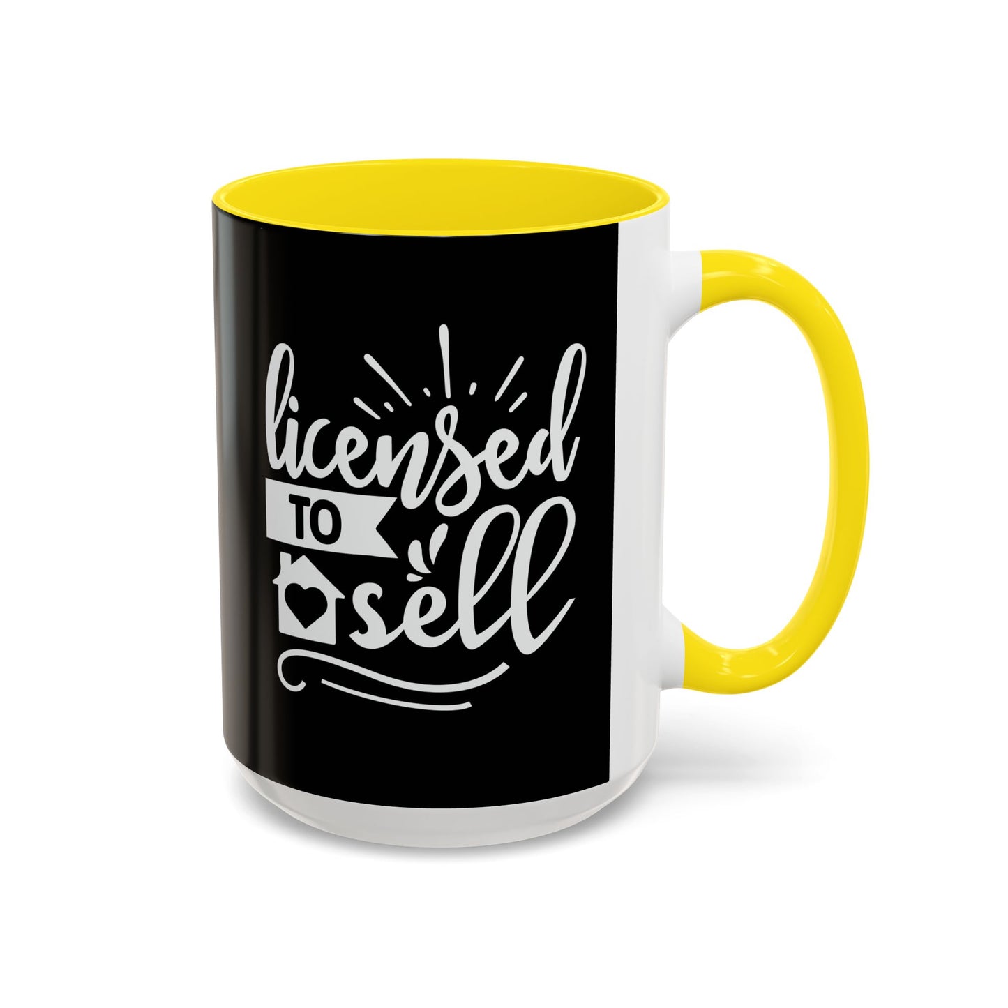 Licensed To Sell Realtor Accent Coffee Mug (11, 15oz)