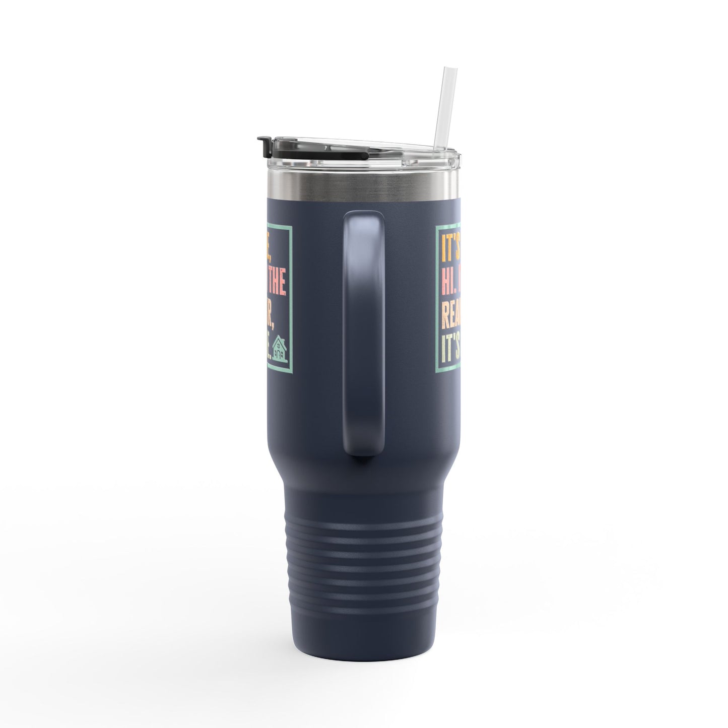 It’s Me. I’m the Realtor. Tumbler – 40 oz Stainless Steel Mug with Funny Pastel Text