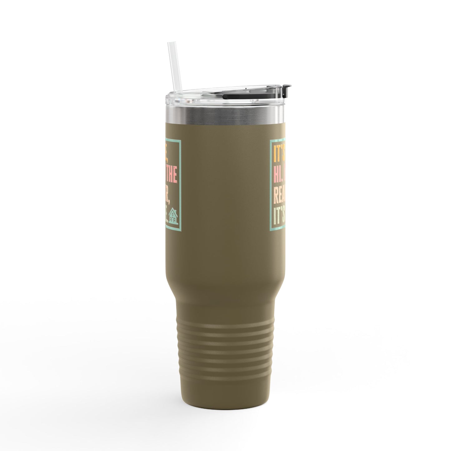 It’s Me. I’m the Realtor. Tumbler – 40 oz Stainless Steel Mug with Funny Pastel Text