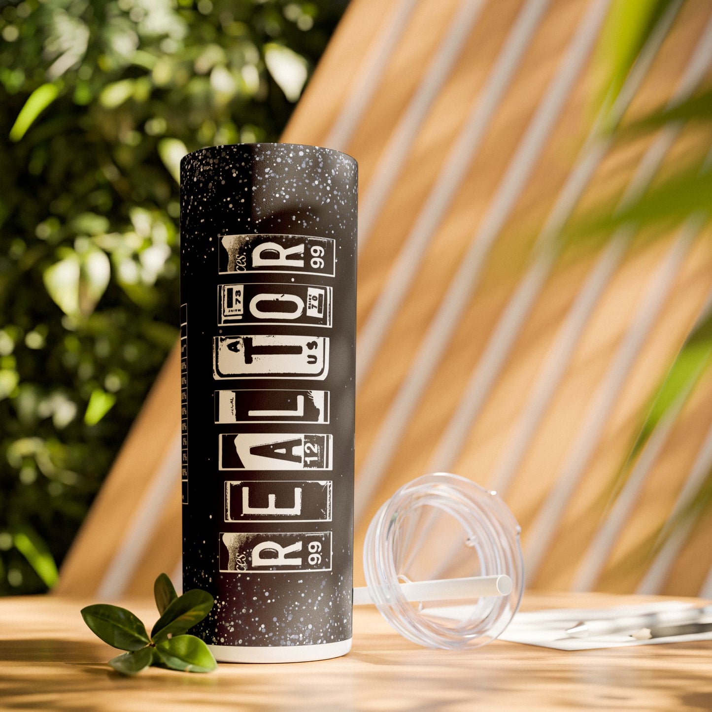 Realtor Nutrition Facts Tumbler – 20 oz Stainless Steel Mug with Bold Quote