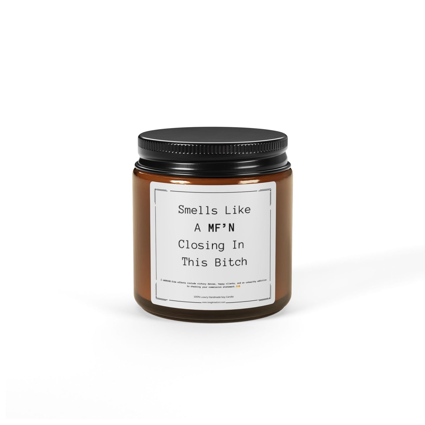 Smells Like a MF’N Closing in This B** | Funny Realtor Black Candle**