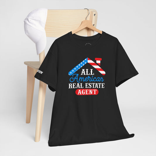All American Real Estate Agent Tee – Red, White & Real Estate