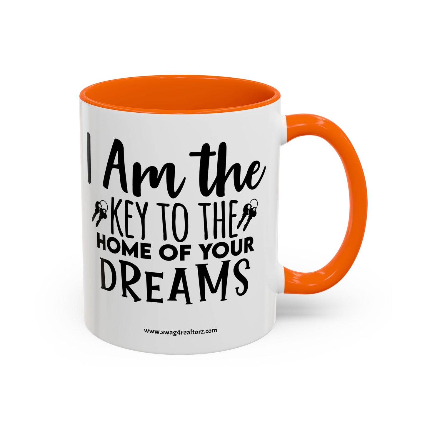 I Am The Key Realtor Accent Coffee Mug (11, 15oz)